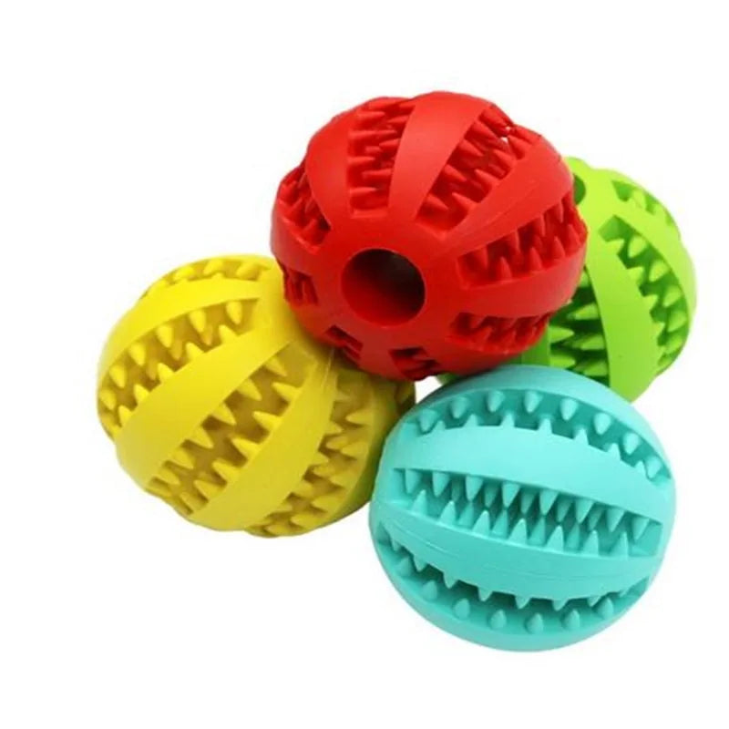Dog Dental Chew Balls stacked in a pile
