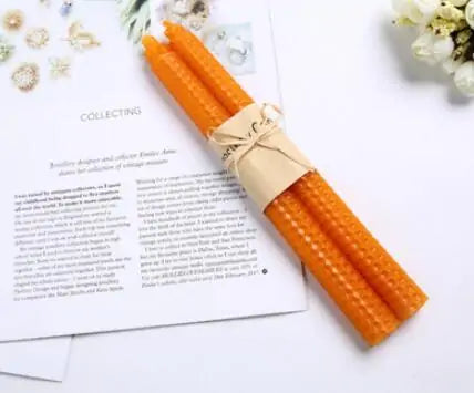 2pcs Nordic Beeswax Candles – Natural Handmade Home Decor