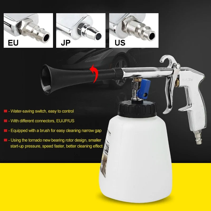 Car Cleaning Gun – High-Powered Air Pulse Detailing Tool for Interiors & Exteriors