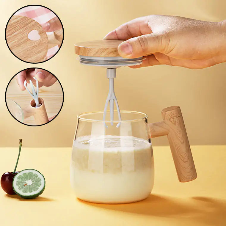 Self-Stirring Coffee Mug – Effortless Mixing for Drinks and More