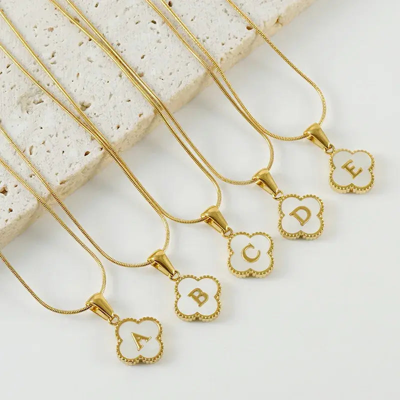 Clover Bracelets & Necklace | Personalized A-Z Letters for Customization