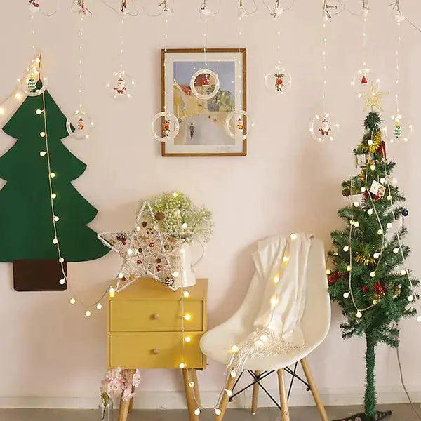 Christmas LED Holiday Light USB-Powered 8 Lighting Modes for Festive Decor