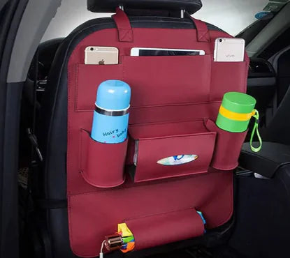 Car Seat Organizer, maroon