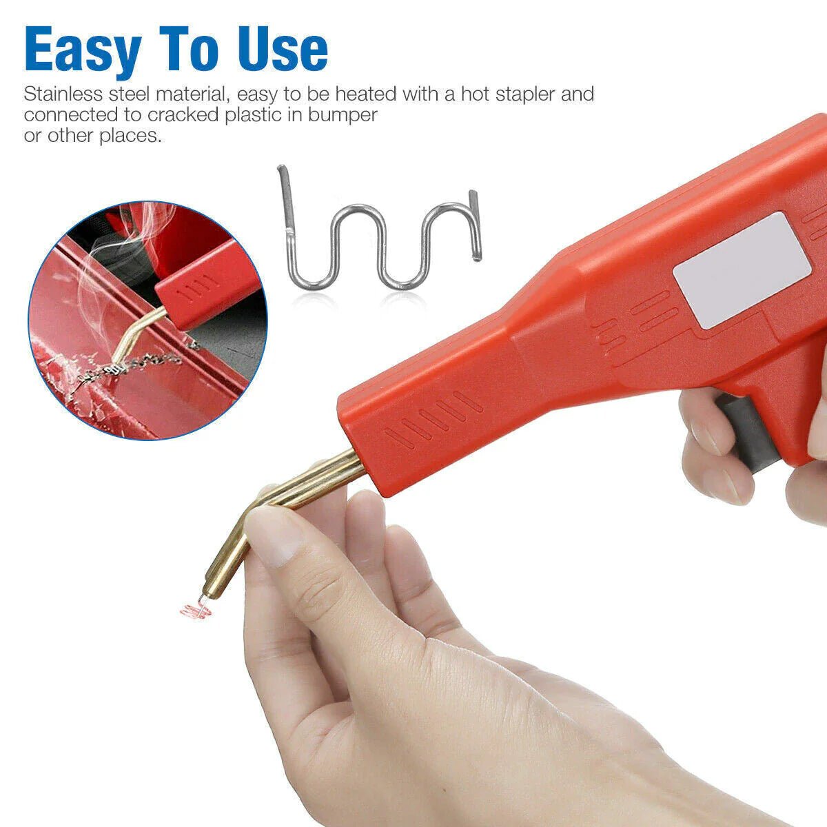 500PCS Hot Stapler Staples Repair Kit – For Plastic Welder Gun, Car Bumper & Fender