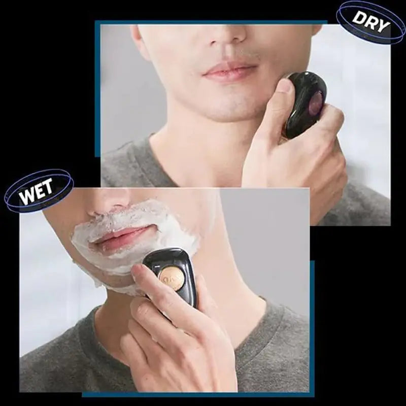 Portable Men's Electric Shaver used dry and wet
