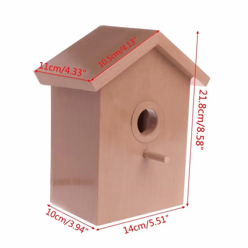 Pet Bird House Wooden Garden Tree House – Cozy Outdoor Retreat