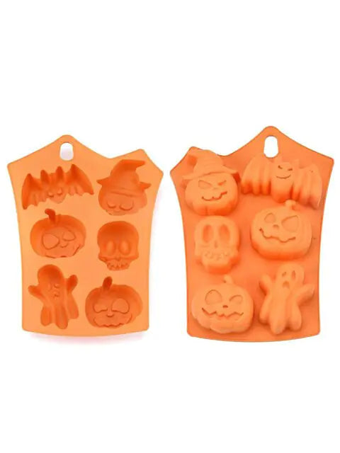 Halloween Pumpkin Ghost Bat Skeleton Cake Mold for Perfect Seasonal Treats