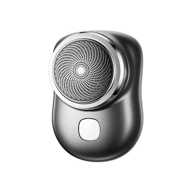 Portable Men's Electric Shaver, round black
