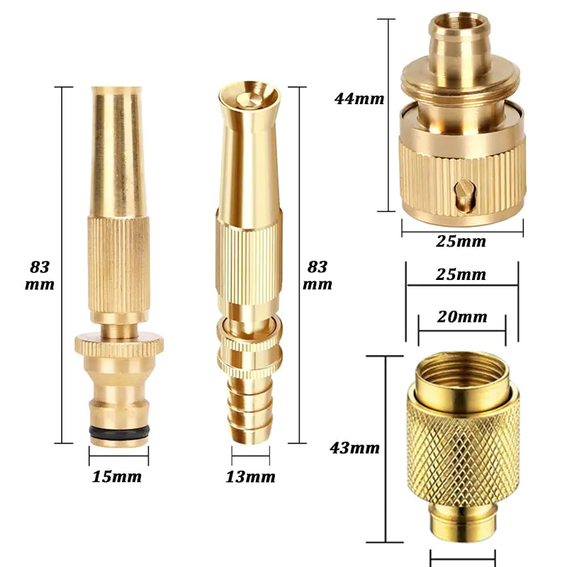 High Pressure Adjustable Brass Sprinkler Nozzle for Garden Irrigation