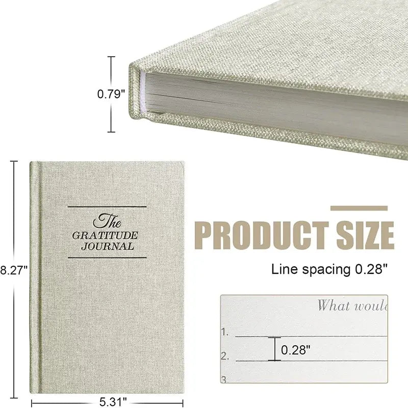 Daily Gratitude Journal, size