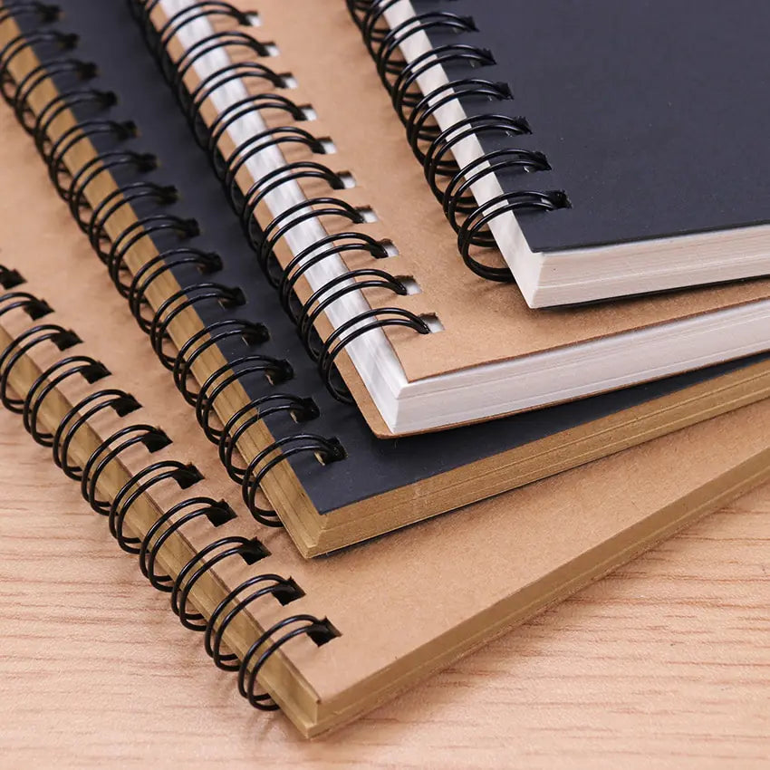 Spiral Kraft Sketchbook: Retro Design - Vintage-Inspired Artist's Companion
