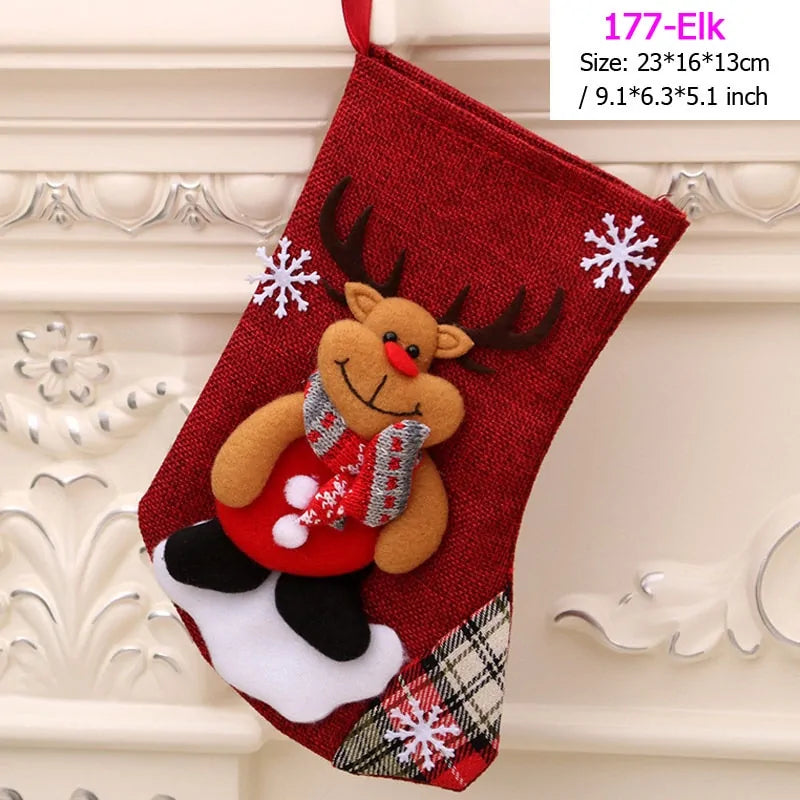 Santa Snowman Pendant Christmas Stockings Ornaments