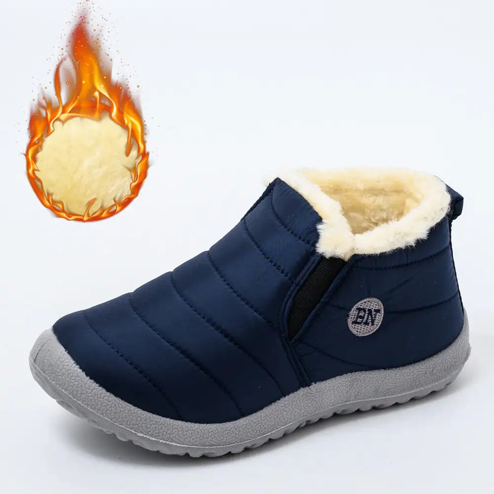 Snow Waterproof Boots - Premium Oxford Cloth Winter Footwear with Wool Lining