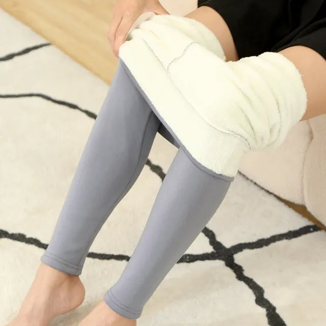 Fleece Lined Winter Thermal Leggings with Pockets - Stay Warm and Functional