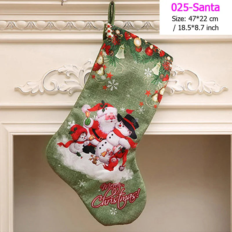 Santa Snowman Pendant Christmas Stockings Ornaments