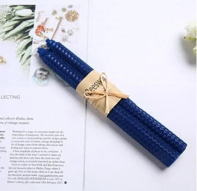 2pcs Nordic Beeswax Candles – Natural Handmade Home Decor