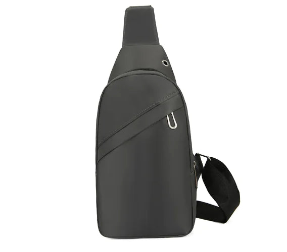 Crossbody Fanny Chest Bag, dark grey