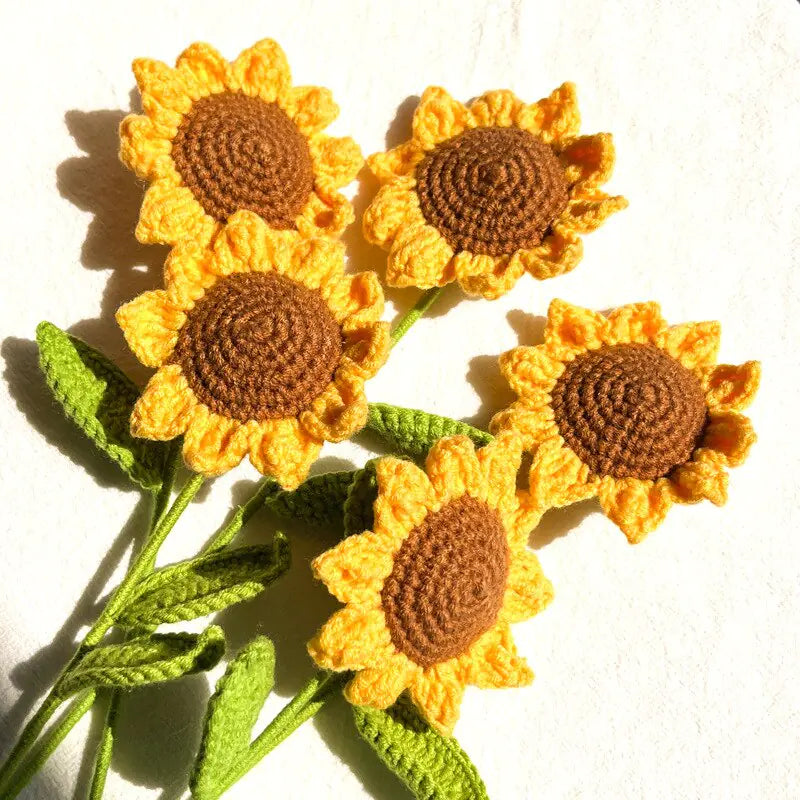 Handmade Crochet Sunflower – Charming Addition to Your Home Decor