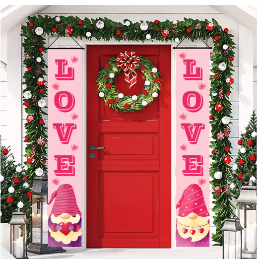 Valentine Love Banner, House View