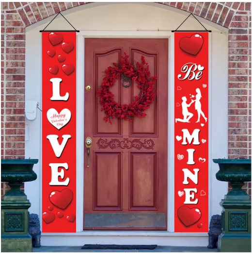 Valentine Love Banner, Building View