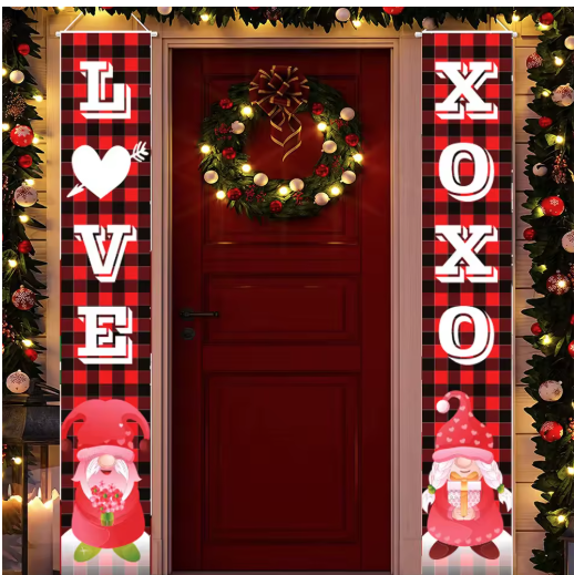 Valentine Love Banner, Outside View