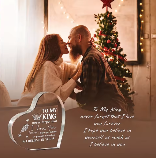 Unique Acrylic Heartfelt Gift with Personalized Romantic Message