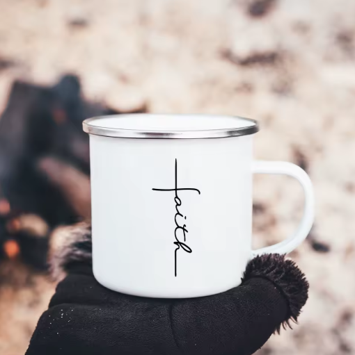 Inspirational Faith Coffee Mug, Front Side