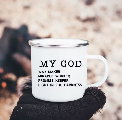 Inspirational Faith Coffee Mug, Front Side