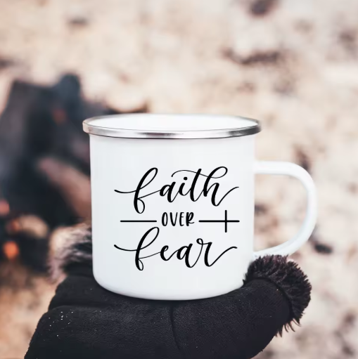 Inspirational Faith Coffee Mug, Front Side