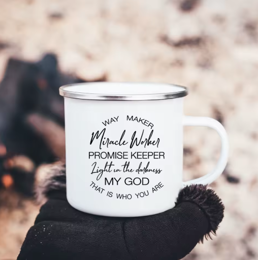 Inspirational Faith Coffee Mug, Front Side