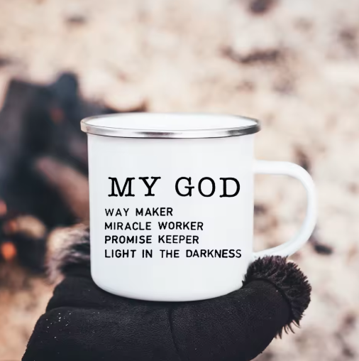 Inspirational Faith Coffee Mug, Front Side