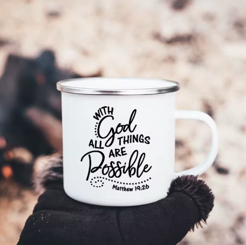 Inspirational Faith Coffee Mug, Front Side