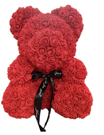 Rose Teddy Bear Gift, Red