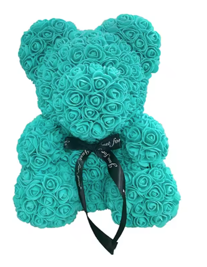 Rose Teddy Bear Gift, Tiffany