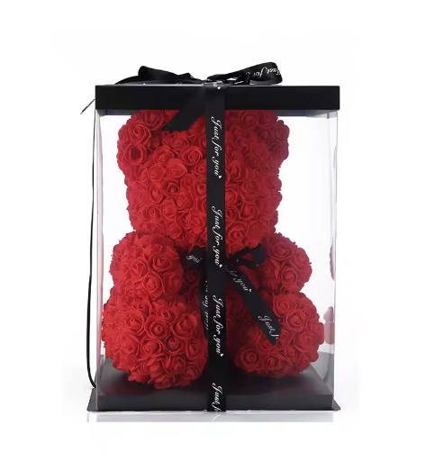 Rose Teddy Bear Gift, Gift Box