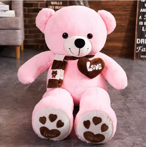 Valentine’s Day Teddy Bear, Pink