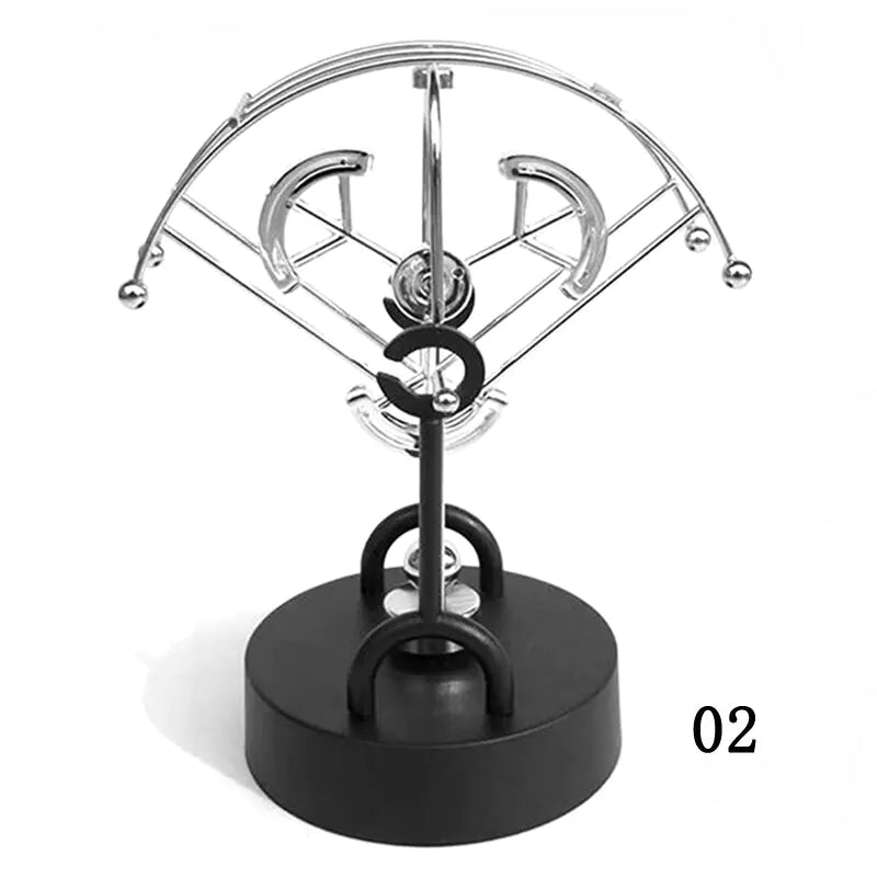 Miniature Newton Pendulum Physics Decor - Fun Science Desk Ornament