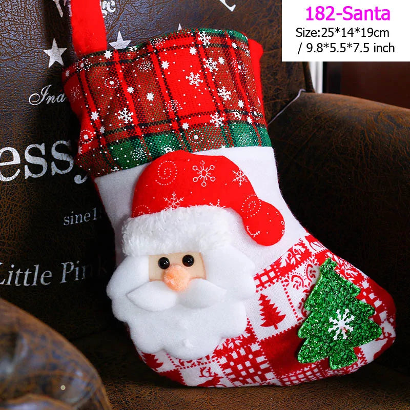 Santa Snowman Pendant Christmas Stockings Ornaments