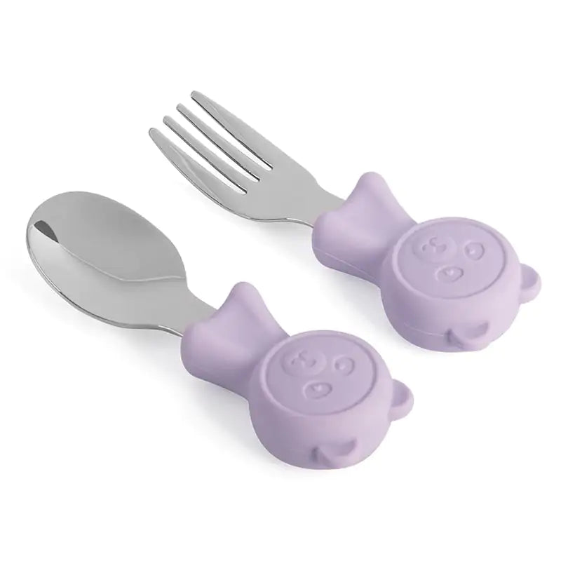Kids Stainless Steel Utensils, purple