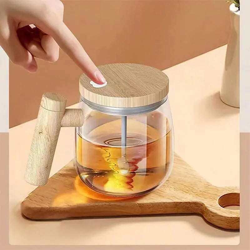 Self-Stirring Coffee Mug – Effortless Mixing for Drinks and More