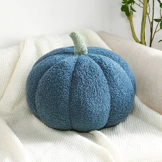 Stuffed Pumpkin Throw Pillow - Adorable Fall Decor