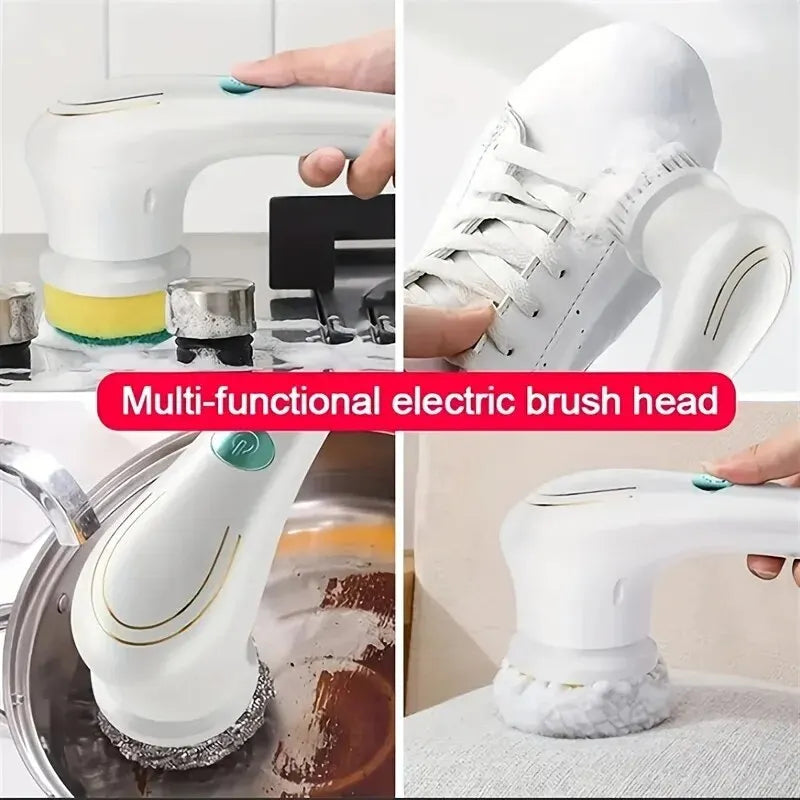 Electric Home Cleaning Brush – 5-in-1 Multifunctional Tool for Efficient Cleaning