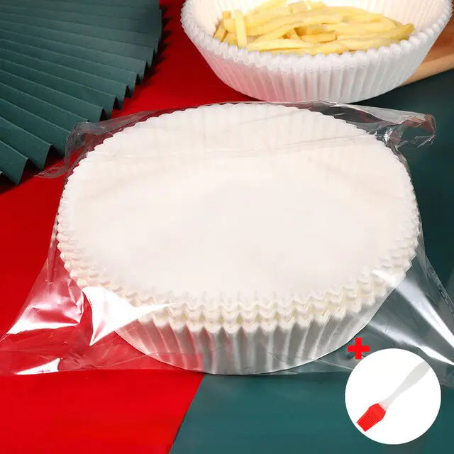 Air Fryer Paper Trays | Non-Stick, Oil-Proof Cooking Liners