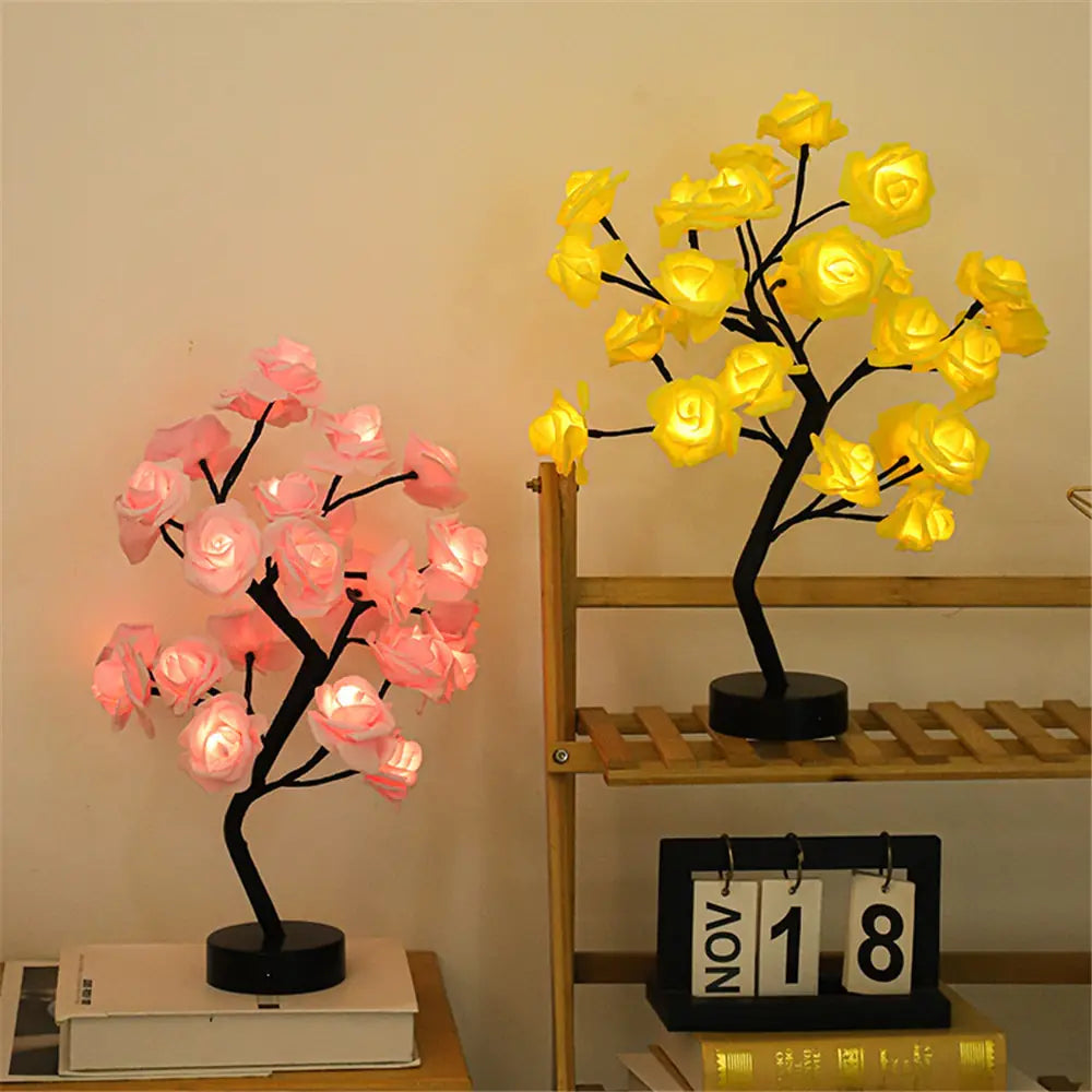 Christmas Card Tree Lights – Warm White, Blue, Red, Pink LED Holiday Lights