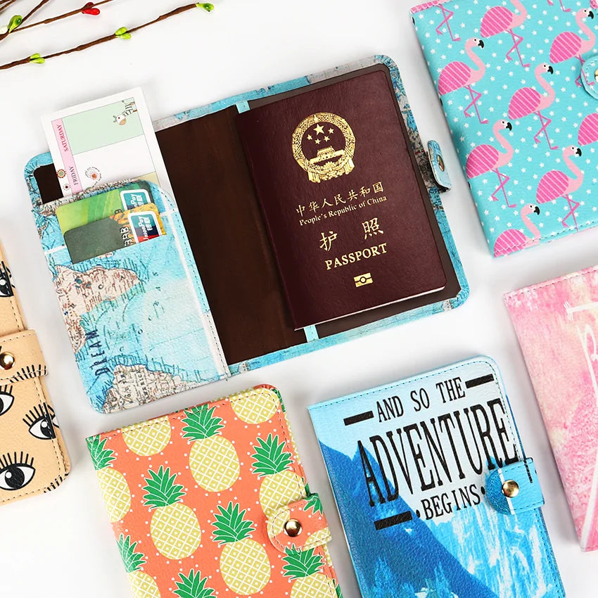 Stylish Passport Holder holding a passport and cards