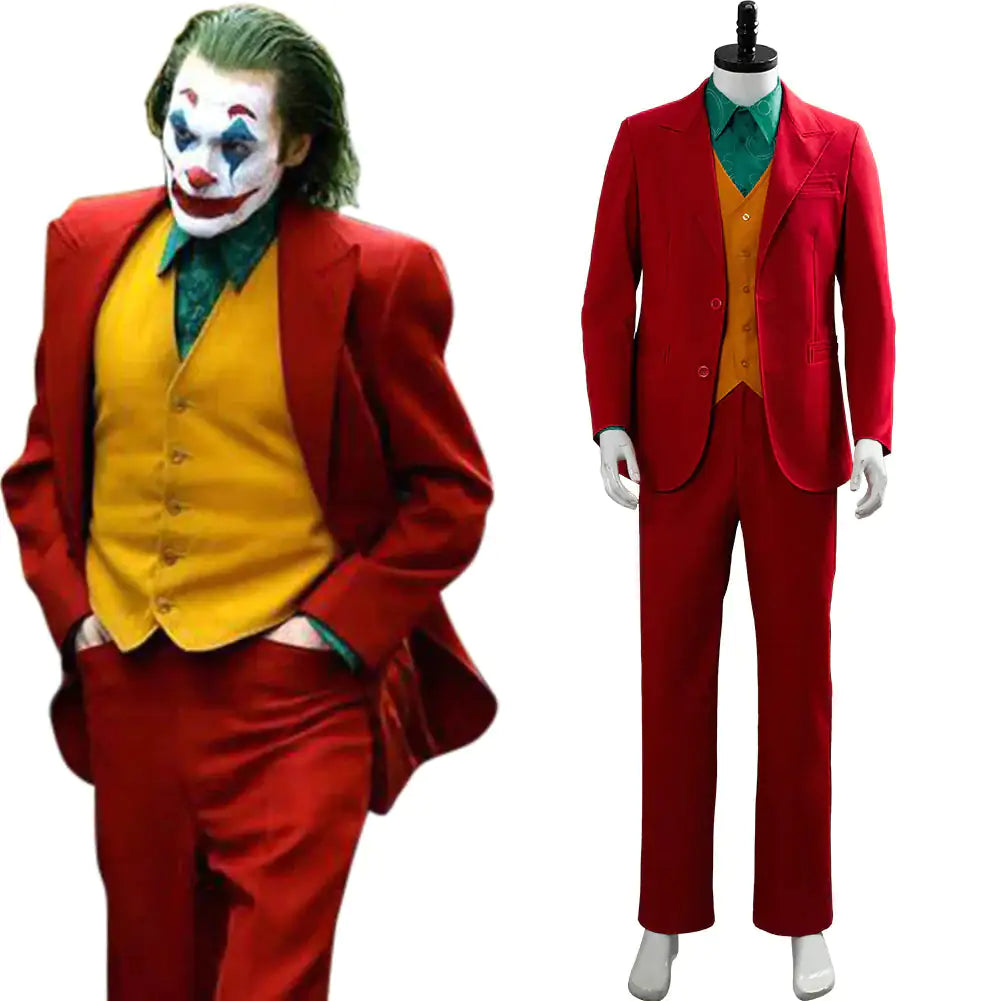 Halloween Joker Costume for Adults with Signature Accessories and Vibrant Colors