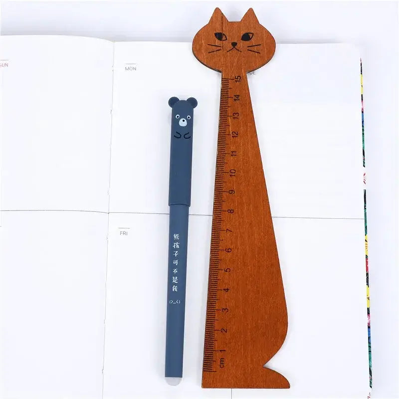 Kawaii Animal Erasable Gel Pen Set – Cute Office Stationery for Writing & Doodling