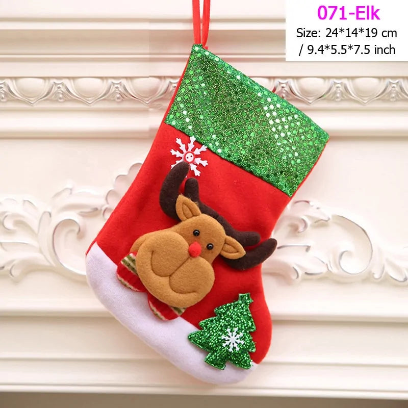 Santa Snowman Pendant Christmas Stockings Ornaments