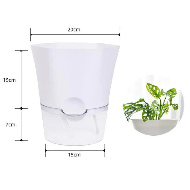 Automatic Water-Absorbing Flowerpot – Smart Self-Watering Planter