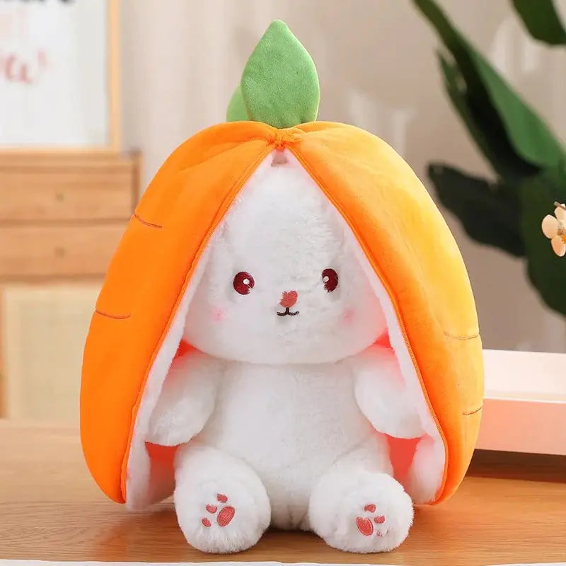 Kawaii Fruit Plush Toy – Cute Strawberry or Carrot Plush in 18cm, 25cm, 35cm